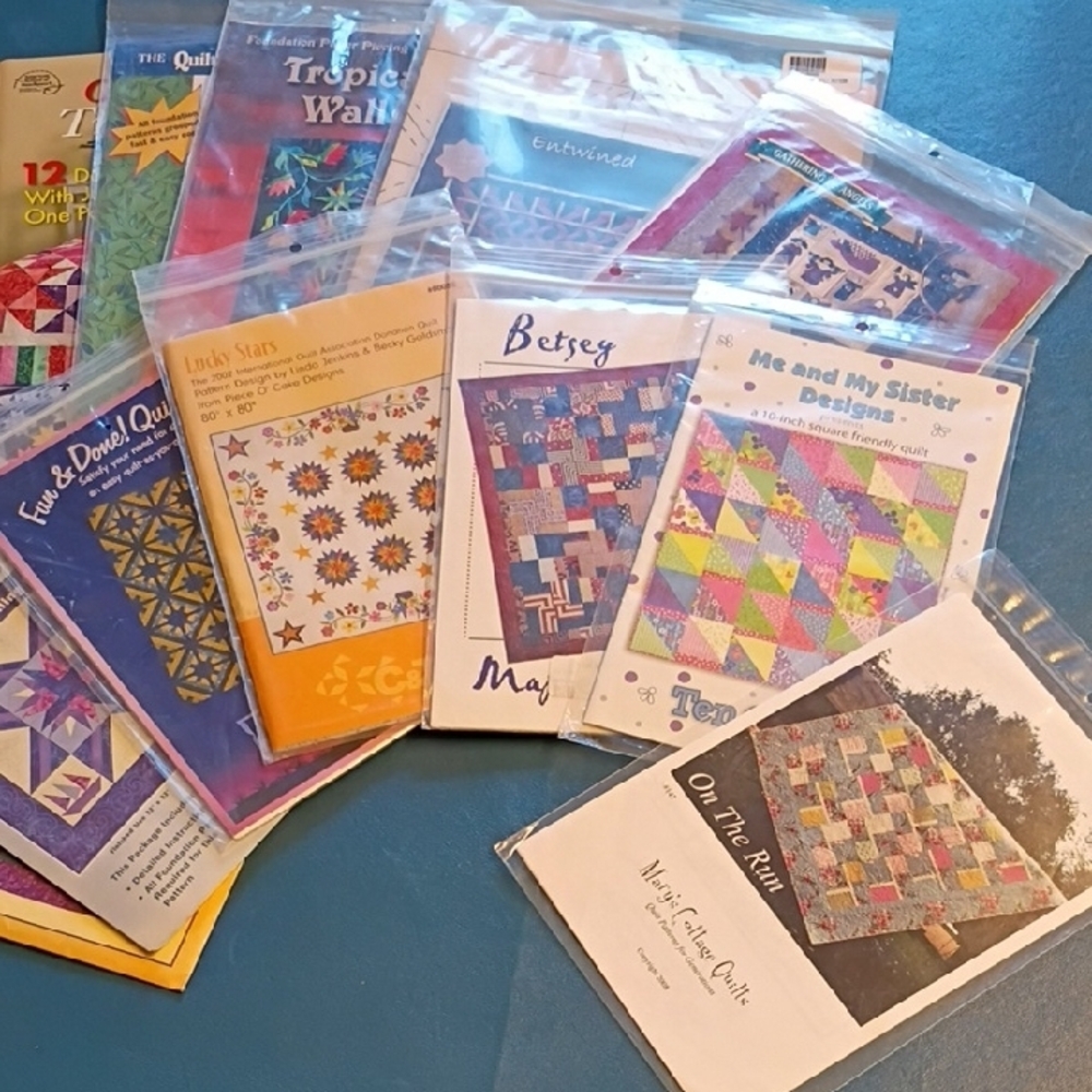Multiple Quilting Pattern Assortment - Colorful Designs - Picture 2 of 5